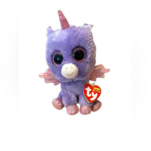 Vintage Ty Beanie Boo 'Athena' the Purple Pegasus (6 inch) - Claire's Exclusive